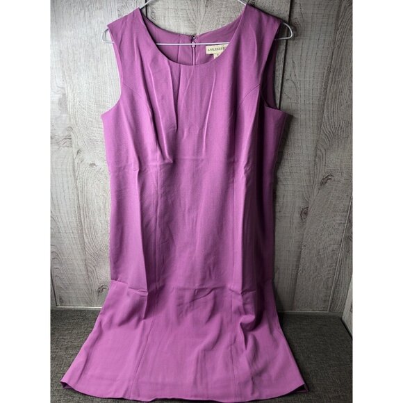 Appleseeds Womens Sleeveless Dress Size 12 Long Sleeve Jacket Lined 2 pc Set - Picture 3 of 8